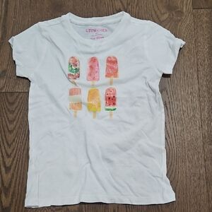 Crewcuts White Tee with Multicolor Popsicle Art